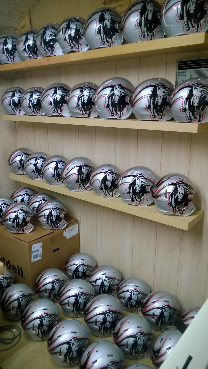 Custom College Football Helmets