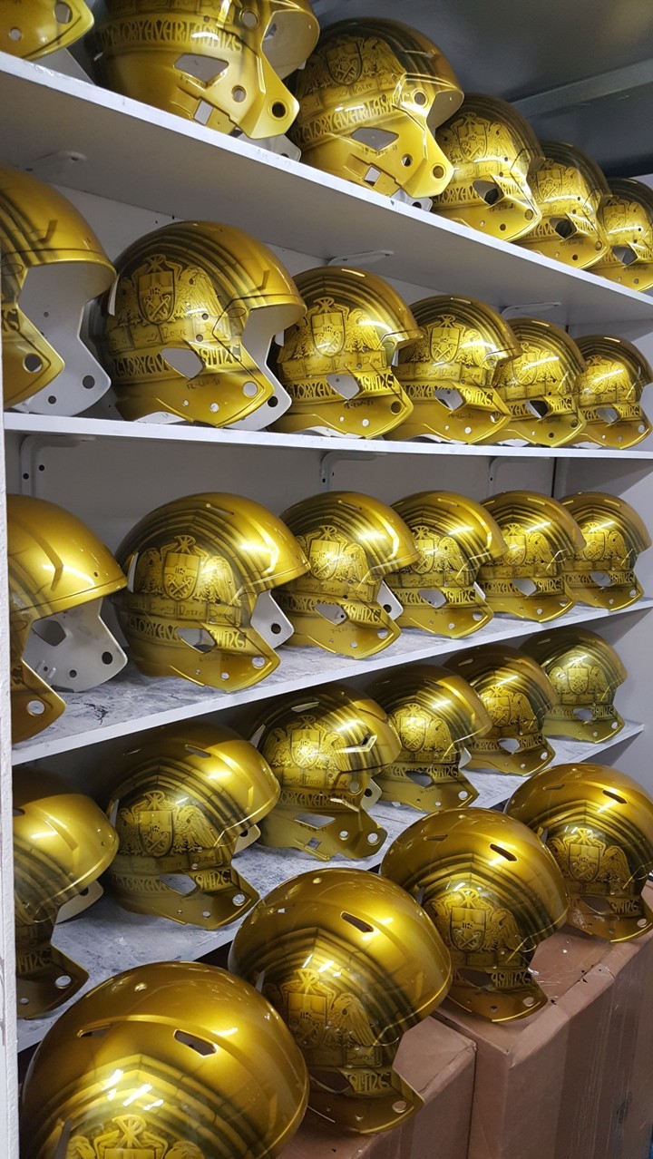 Notre Dame University Football Helmets