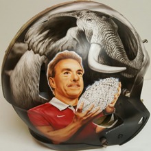 Coach Saban Special Helmet for Alabama Football Game