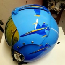 Blue Angels Football Helmet