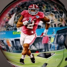 Derrick Henry Custom Helmet for Alabama College Game