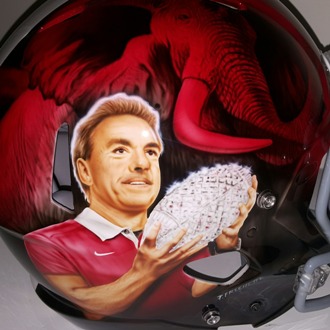 Alabama College Football Helmet for Saban
