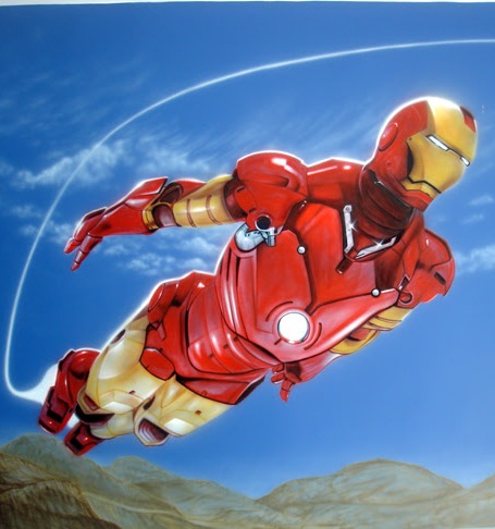 Ironman Wall Mural in Maryland.