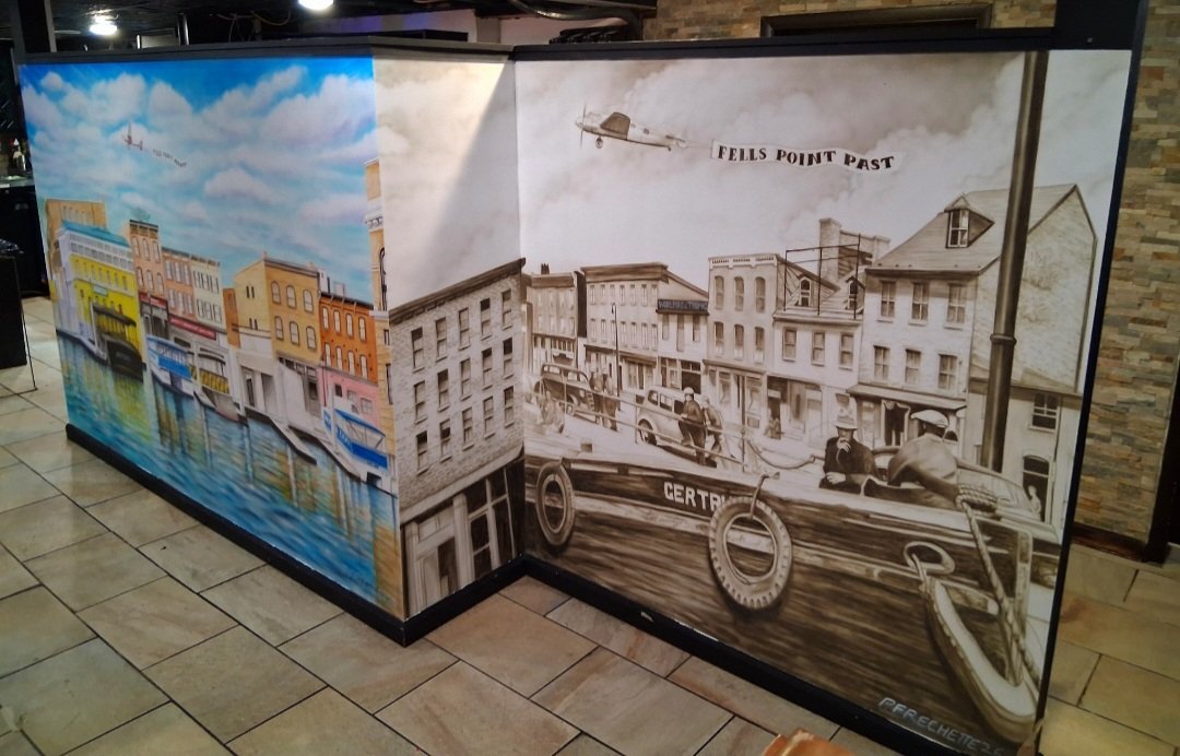 Mural art of Fells Point.