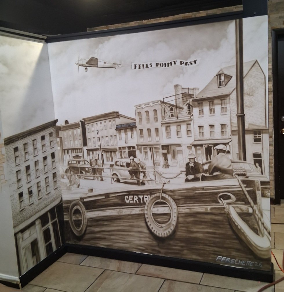 Mural art of Old Fells Point